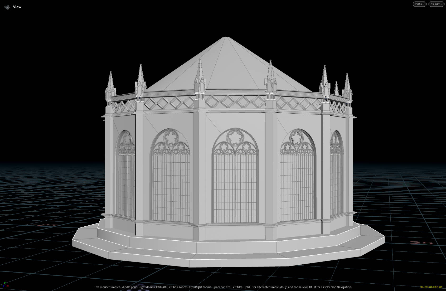 Procedural Gothic Cathedral - 3