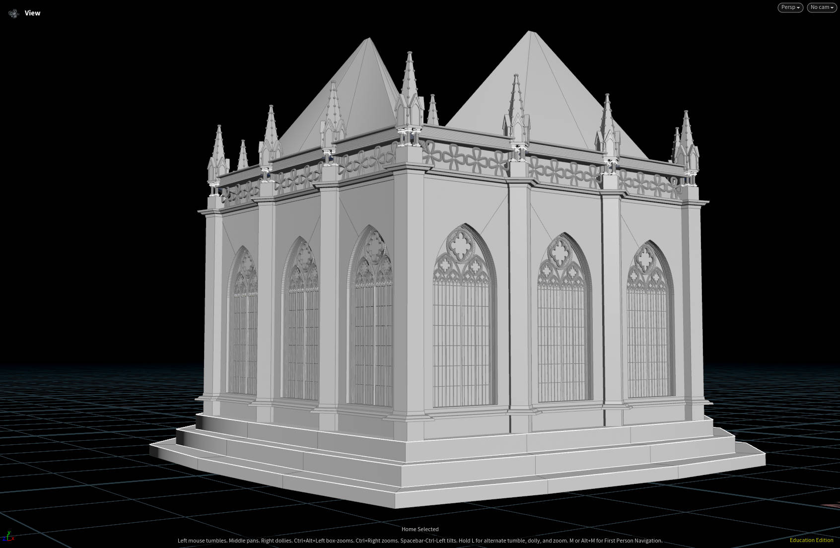 Procedural Gothic Cathedral - 4
