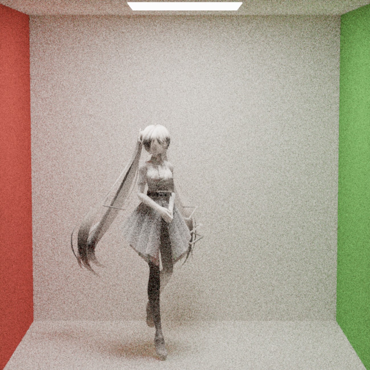 Matte Miku with broken mesh normals