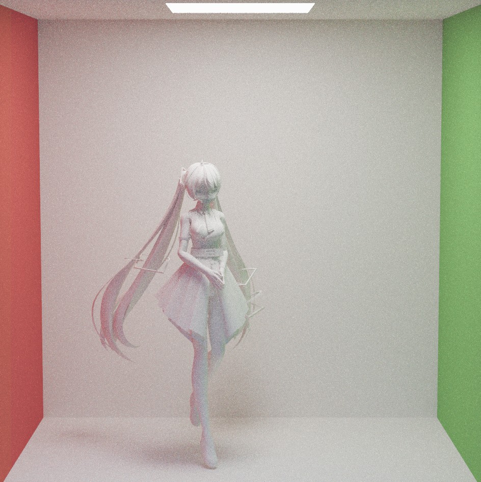 Miku with fixed mesh normals